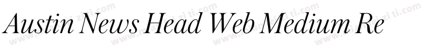 Austin News Head Web Medium Regula字体转换